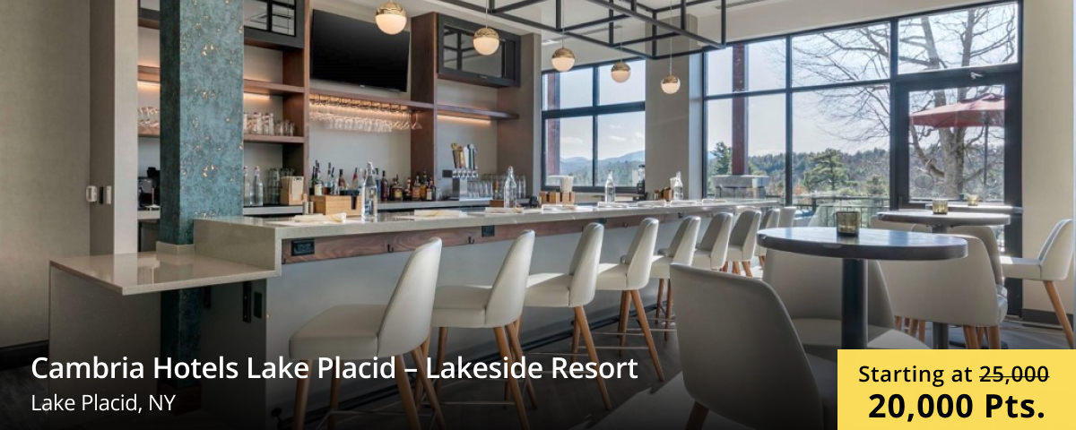 Cambria Hotels Lake Placid - Lakeside Resort - Lake Placid | Starting at 20k Pts.