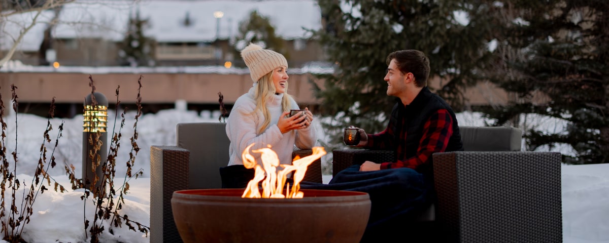 Warm Up Near Around the Outdoor Firepit - Buy Points for Travel