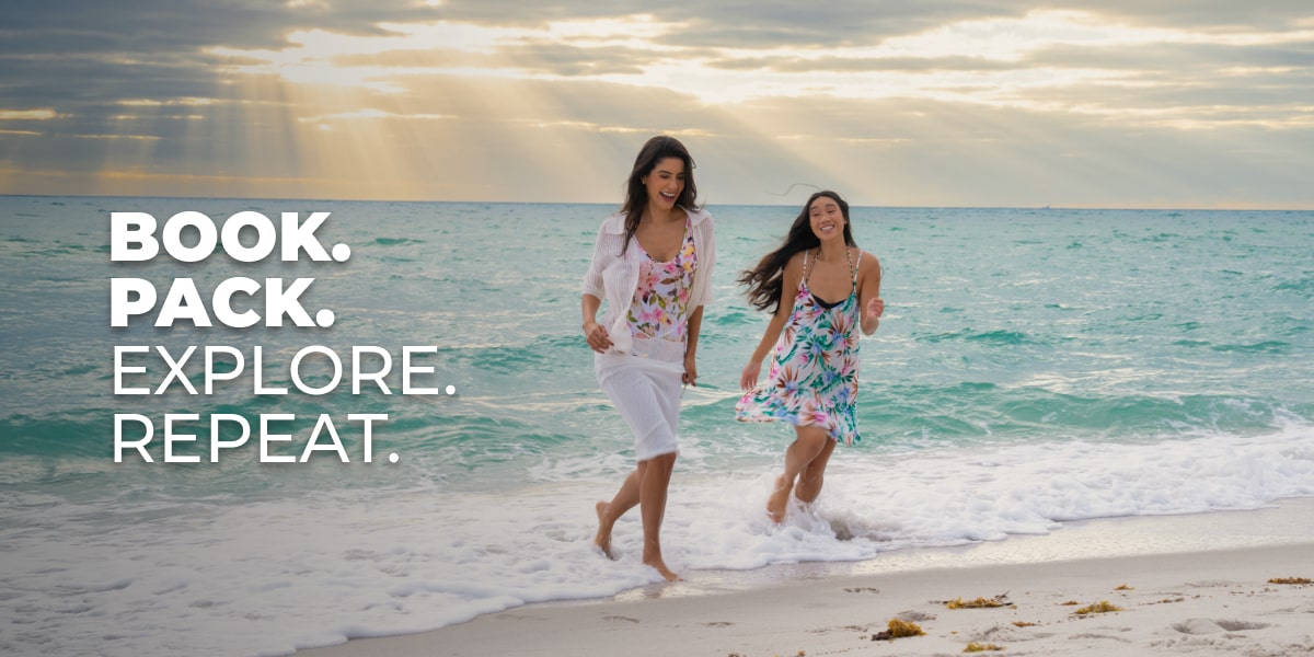 BOOK. PACK. EXPLORE. REPEAT.