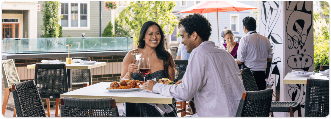 Couple Dining Out